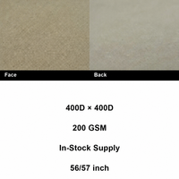 Tissu Oxford 100% Nylon Tissé Uni 400D 200GSM Enduit PU Anti-Déchirure Imperméable Coupe-Vent pour Sacs de Voyage Extérieurs En Stock