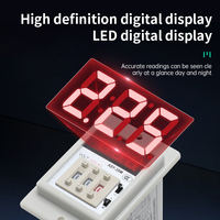 Saklar pengatur waktu Mini ASY-3D, tampilan Led 380V Ac otomatis Digital pengatur waktu kontrol saklar Digital relai waktu