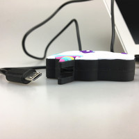 Cute Unicorn 4-Port USB 2.0 Hub Hadiah Unik yang Dipersonalisasi Docking Station Ekspander Transfer Data untuk Drive USB Pembaca Kartu