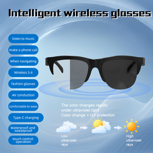 F02 Smart Wireless Sunglasses Audio Headsets for Music & Call Open Ear BT Glasses Auriculares for Men Women Travel Driving - Product Image 1
