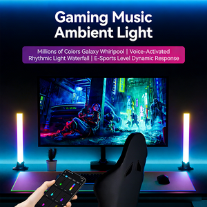 E-sports Pickup Music Rhythm Atmosphere Light <strong>Double</strong>-mounted for APP <strong>PC</strong> Rectangle Desktop - Product Image 5