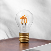 Nouveauté : Ampoule LED à filament SMD alimentée par batterie Li-ion rechargeable USB 6V 300mA pour usage résidentiel, en matériau PC