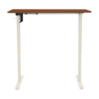 Table de bureau électrique personnalisable à levage silencieux, bureau pour ordinateur portable avec cadre en acier, bureau debout électrique réglable en hauteur