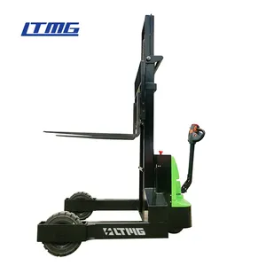 LTMG 1.5 Ton Outdoor Rough Road Automatic Electric Forklift All Terrain Full Electric Pallet Stacker