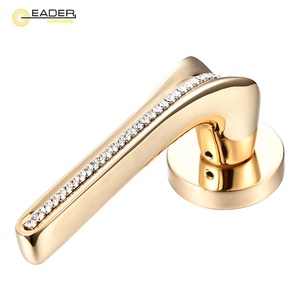 EADER <strong>Gold</strong> Diamond <strong>Door</strong> <strong>Knob</strong> Villa <strong>Door</strong> Handle High Standard Luxury <strong>Door</strong> Lock Set - Product Image 4