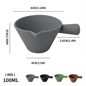 New Silicone Espresso <b>Measuring</b> <b>Cup</b> with Scale, Heat-Resistant Mini Milk Pitcher, Easy to Clean - Product Image 2