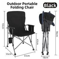 Chaise pliante portable pour pique-nique, pêche, camping, jardin et plage, compacte et pliable, avec une capacité de charge de 150 kg
