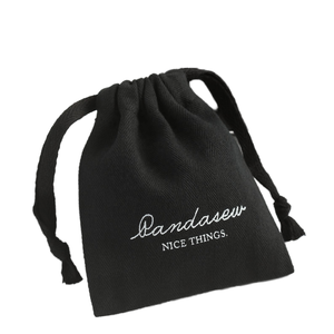 Sac à cordon en tissu avec logo personnalisé EHUNT, taille et couleur personnalisées, sac cadeau à cordon avec logo personnalisé, pour bijoux et cadeaux - Product Image 4