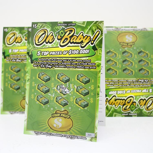 Tarjeta de rascar personalizada, vale de papel, tarjeta de rascar, tarjeta ganadora de lotería, billete de lotería de rascar personalizado - Product Image 2