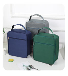 Lunch <span class=keywords><strong>Box</strong></span> borsa pranzo per uomo donna Lunch <span class=keywords><strong>Box</strong></span> Cooler borsa frigo (grigio) W24-24 - Product Image 3