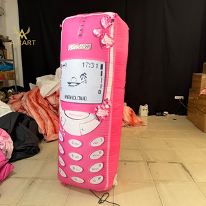 Téléphone portable gonflable rétro Y2K pour fête rétro du <span class=keywords><strong>millénaire</strong></span>, marché sur le thème du Y2K, exposition sur le thème rose - Product Image 2