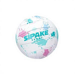 كرة طائرة هوائية ناعمة رقم 5 للتدريب البدني في امتحان القبول بالمدارس الثانوية، نموذج بنمط رش الطلاء - Product Image 1