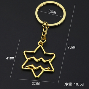 Wholesale Copper 12 Constellations logo Keychain/Keyring Hollow-carved Design 12 Constellations Pendant <strong>Gift</strong> for Birsday <strong>Gifts</strong> - Product Image 4