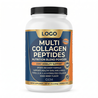 Colágeno Multi-Péptidos Saborizado Directo de Fábrica para Movilidad Articular y Recuperación Deportiva, Bajo MOQ, Etiqueta Privada, Mezcla Nutricional en Polvo