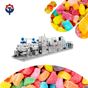 Ticari küçük otomatik jöle şeker üretim hattı sakızlı ayı yumuşak şeker yapma makinesi şeker yatırma makinesi - Product Image 5