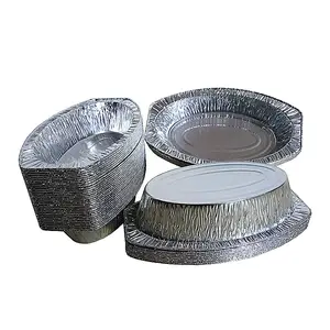 Baking Cooking Heating BBQ Storing Prepping fast food To Go Take Out disposable aluminum foil plates