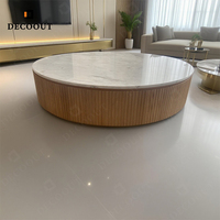 Meubles de haute qualité en bois massif respectueux de l'environnement robuste facile à nettoyer Table basse de salon