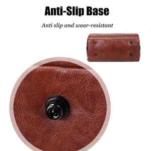 Sac de voyage en cuir PU vintage pour <span class=keywords><strong>homme</strong></span>, pliable, portable, <span class=keywords><strong>grande</strong></span> capacité, imperméable, avec logo personnalisé, pour vêtements, chaussures et costumes - Product Image 3