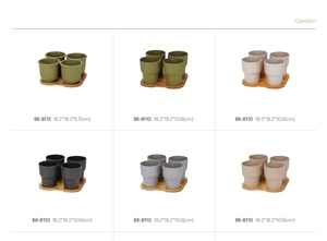 Green <strong>Biodegradable</strong> Bamboo Fiber Plastic <strong>Plant</strong> <strong>Pots</strong> New Design Home Garden Decoration for <strong>Plants</strong> Flower <strong>Pots</strong> &amp; Planters - Product Image 5