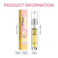 Sérum pour les yeux à la vitamine C en perles, personnalisable OEM/ODM, estompe les ridules, anti-rides, éclaircissant, élimine les cernes, e IREV