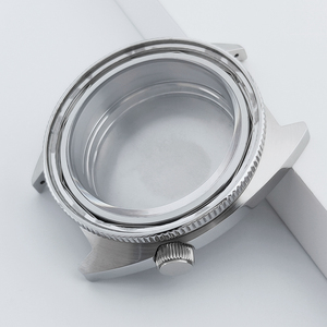 Caja de Reloj de Acero Inoxidable de 40 mm con Cristal de Zafiro Plateado, Resistente al Agua 10 ATM, Esfera de 28,5 mm, Movimiento NH35, Caja para Reloj NH36 - Product Image 6