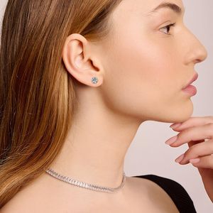 Boucles <span class=keywords><strong>d</strong></span>'oreilles en <span class=keywords><strong>diamant</strong></span> VVS à <span class=keywords><strong>prix</strong></span> <span class=keywords><strong>d</strong></span>'usine, en argent sterling 925, bijoux pour hommes et femmes, coupe ronde, certificat GRA, boucles <span class=keywords><strong>d</strong></span>'oreilles en moissanite - Product Image 3
