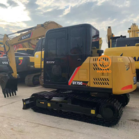 Nueva Llegada, Precio Bajo, Excavadora Usada Sany 75C SANY60 SY60 de 8 Toneladas, Excavadora Hidráulica de Cadenas Usada con Motor Original