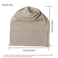 Conjunto de Hiyab de Alta Calidad para Mujer Musulmana, Hiyab Modal Transpirable con Gorro Interior de Bambú