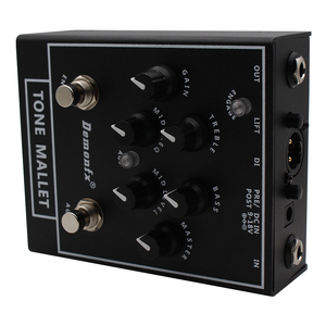 Demonfx Tone Mallet Bass Preamp DI Box Amp Simulator <span class=keywords><strong>IR</strong></span> <span class=keywords><strong>Loader</strong></span> Clean Boost Pédale de processeur multi-effets pour guitare basse électrique - Product Image 6