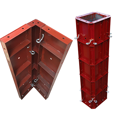 Building Steel Column Formwork for Concrete Construction Metal Sheet Concrete Formwork System