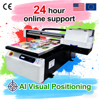Flatbed uv 6090 inkjey yazıcı çok fonksiyonlu 3d kalem şişe mürekkep püskürtmeli yazıcılar kristal etiket için led dijital telefon kılıfı