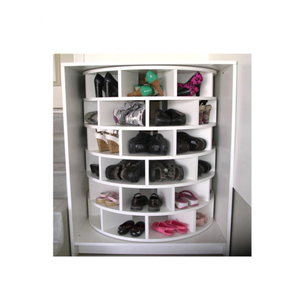 Étagère à chaussures rotative en bois à 7 niveaux, 28 paires, 360 degrés, gain de place, entrée, Latitude Run - Product Image 5