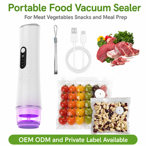 Sellador <span class=keywords><strong>al</strong></span> Vacío Portátil para Alimentos Secos y Húmedos con Indicador Azul para la Conservación de Alimentos en la Cocina del Hogar - Product Image 5