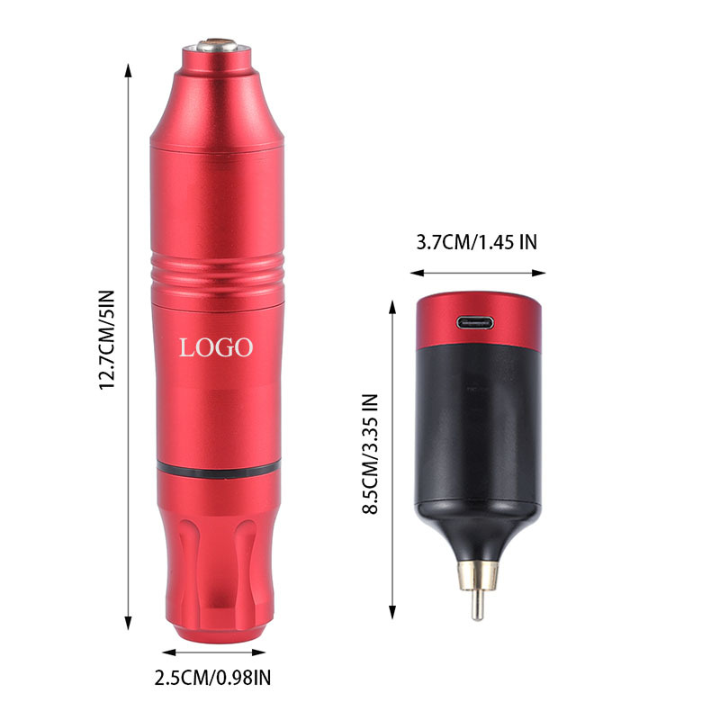 1 * stylo de tatouage rouge