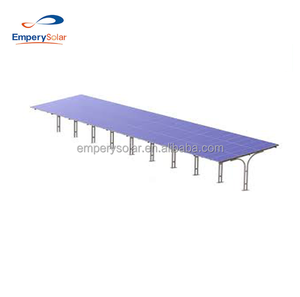 Structure de carport solaire commerciale adaptée, 0,375 kW, 220/110 volts AC, 15 ans de garantie, dépend des dimensions du toit, 0~60 degrés, 60 m/s - Product Image 2
