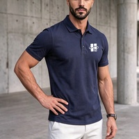 Polo ajusté de qualité supérieure pour homme, manches courtes, coton et élasthanne, vêtements de sport, de fitness et de golf, vente en gros