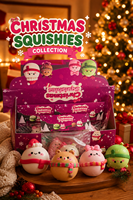 Ensemble de jouets squishy de Noël à remontée lente, anti-stress, figurines Bonhomme de neige, Ours, Cochon, boîte surprise, boîte de présentation, cadeaux pour enfants, cadeaux de Noël