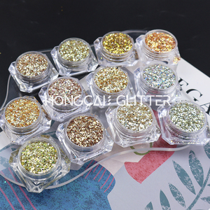 Golden Bulk Glitter Wholesale Polyester Fine Mix Holographic Glitters Powder for Party Holiday <strong>Dec</strong> - Product Image 2