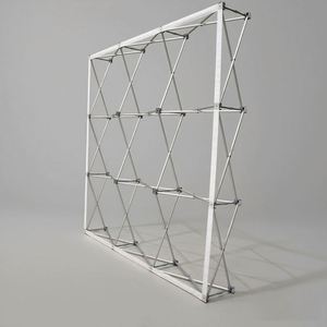 Lightweight <b>Pop</b>-<b>up</b> Display Stand for Easy Folding 7.5*7.5ft Custom Screen for Event Background - Product Image 1