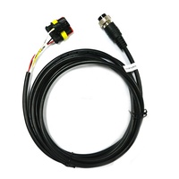 Benutzer definierte 1,5mm PVC-isolierte M12 4-polige wasserdichte 1,5mm Stecker Komplette Auto Trailer Kabelbaum Auto Automotive Electronic