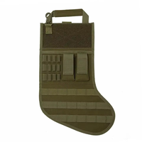 Sac à chaussettes tactique Molle pour bas de Noël Sac de rangement utilitaire Sac à magazines Dump Drop Pouch