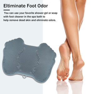 Dusch fuß wäscher Reiniger <span class=keywords><strong>Massage</strong></span> gerät Rutsch feste Kunststoff bürste für Bein <span class=keywords><strong>massage</strong></span> mit Saugnäpfen - Product Image 6