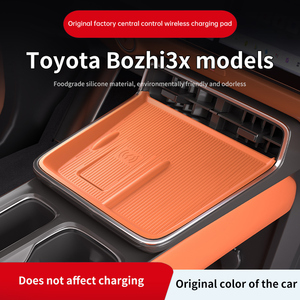 Base de Carga Inalámbrica de Silicona Bozhi3x para Consola de Reposabrazos de Coche, Moderna, Naranja, 1-3 Compartimentos - Product Image 2