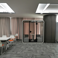 Cabine de bureau modulaire personnalisable, facile à combiner, cabine de travail acoustique, cabine téléphonique insonorisée