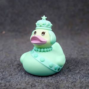 Promo Toy Customized Bulk Printed Pvc Queen Rubber Duck Style Bathtub <b>Bath</b> Toys With Designed Patterns - Product Image 1