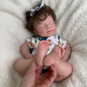 Boneka Reborn Silikon Penuh 20 INCI dengan Rambut Pendek yang Diakar Tangan dan Dilukis, Boneka Bayi Koleksi yang Mirip Asli - Product Image 6