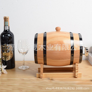 Cao County Wooden Wine Barrel 1000ml With Tap For <b>Beer</b> And Wine Storage - Product Image 4