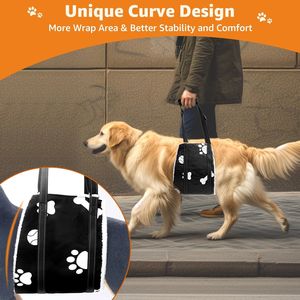 Sabuk pengikat pendukung angkat anjing, sabuk bantuan hewan peliharaan cacat kaki belakang - Product Image 2