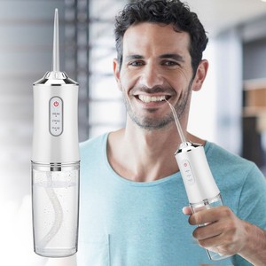 Portable <span class=keywords><strong>Rechargeable</strong></span> eau Pick dents nettoyant 3 Modes dents dentaires irrigateur Oral sans fil dent Usb eau Flosser - Product Image 1