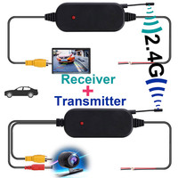 Émetteur-récepteur vidéo RCA sans fil 2.4G pour caméra de recul de voiture, moniteur LCD DVD de parc, écran de caméra de recul